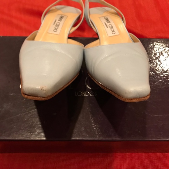 JIMMY CHOO Slingback Shoes & box, dust bags replacement heel tips (final price) - Picture 8 of 10